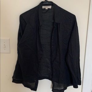 Long sleeve linen S LOFT blouse